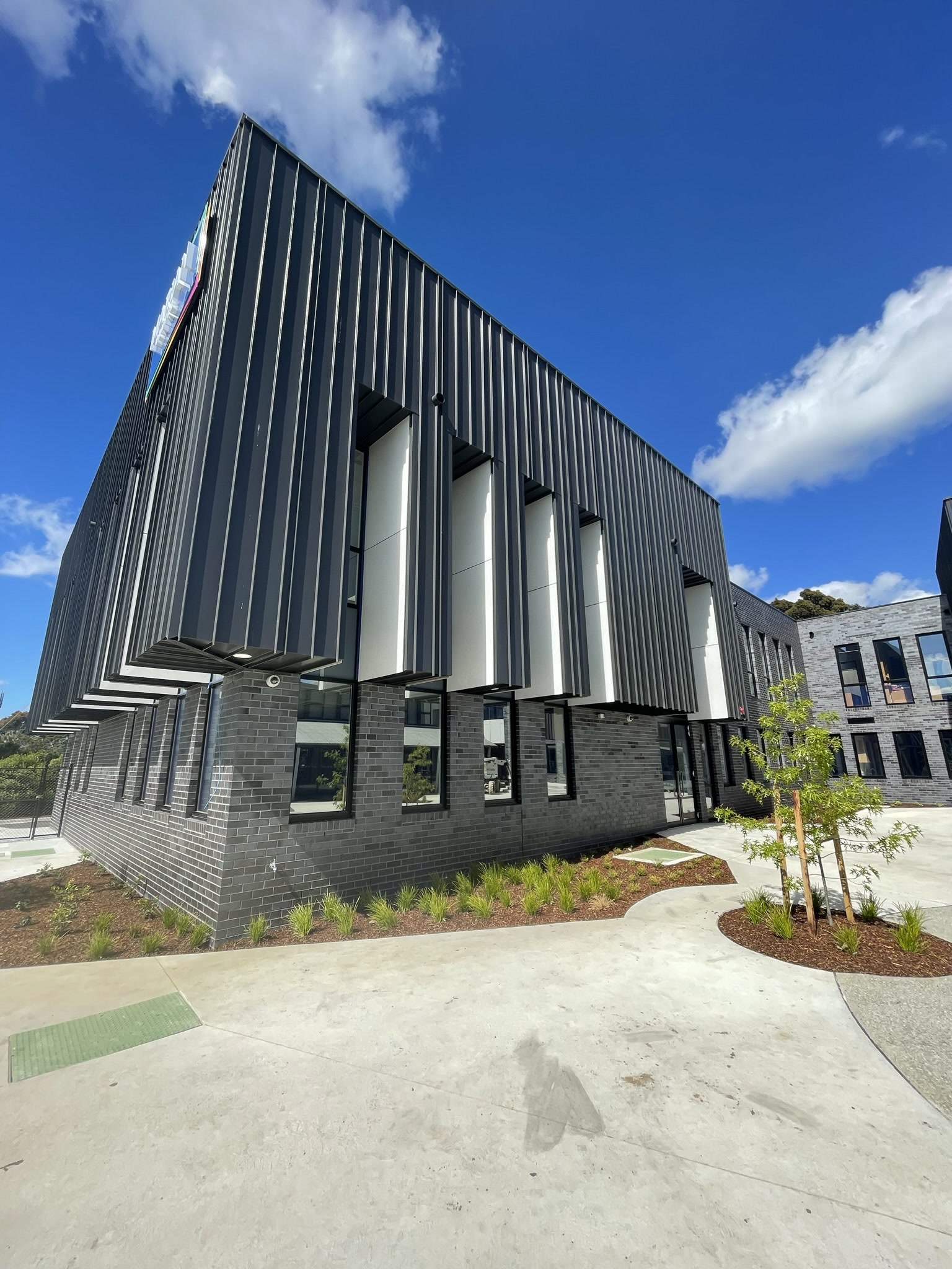 Emmaus College entry and cladding