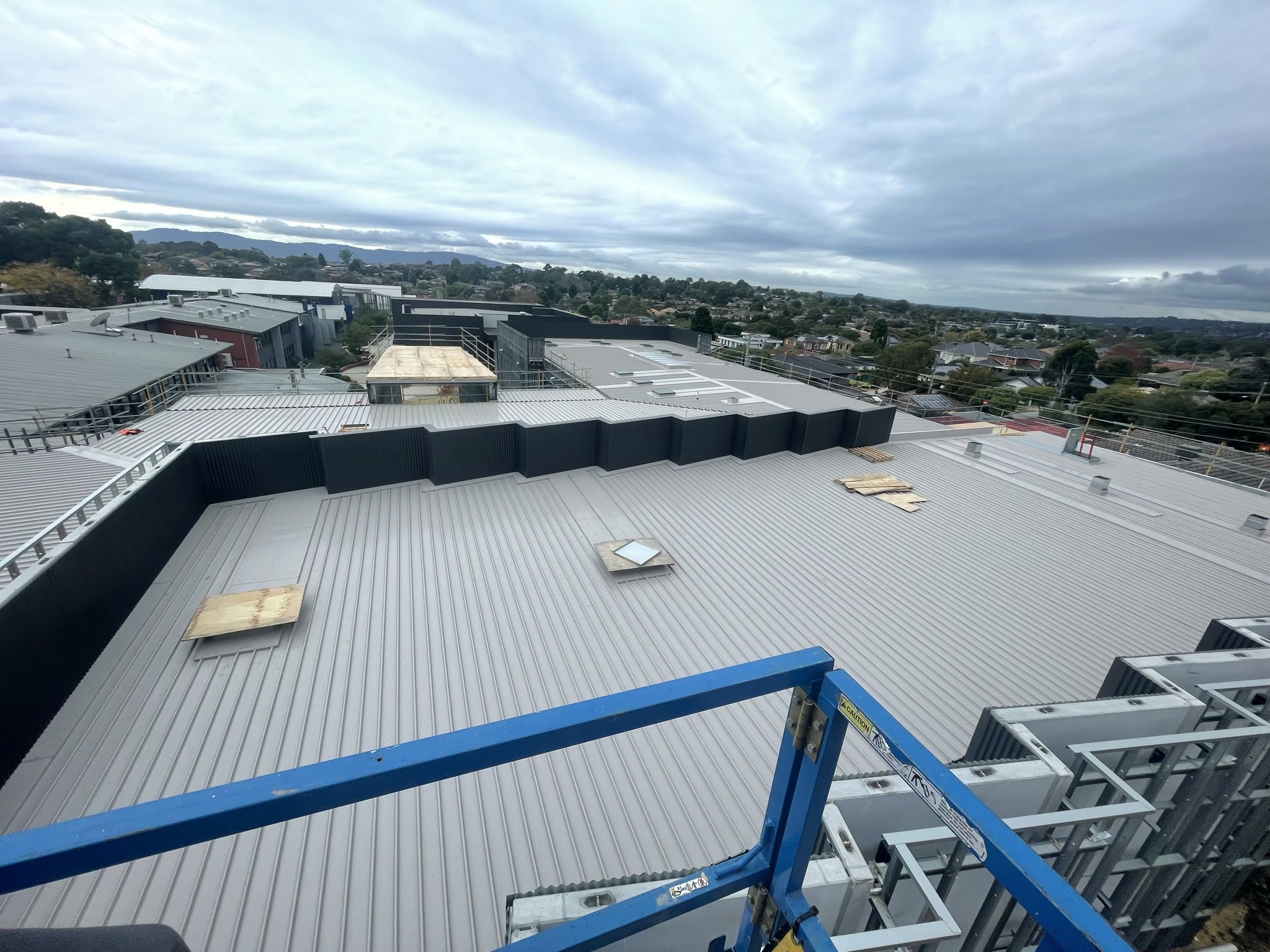 Emmaus College roof from the scaffold