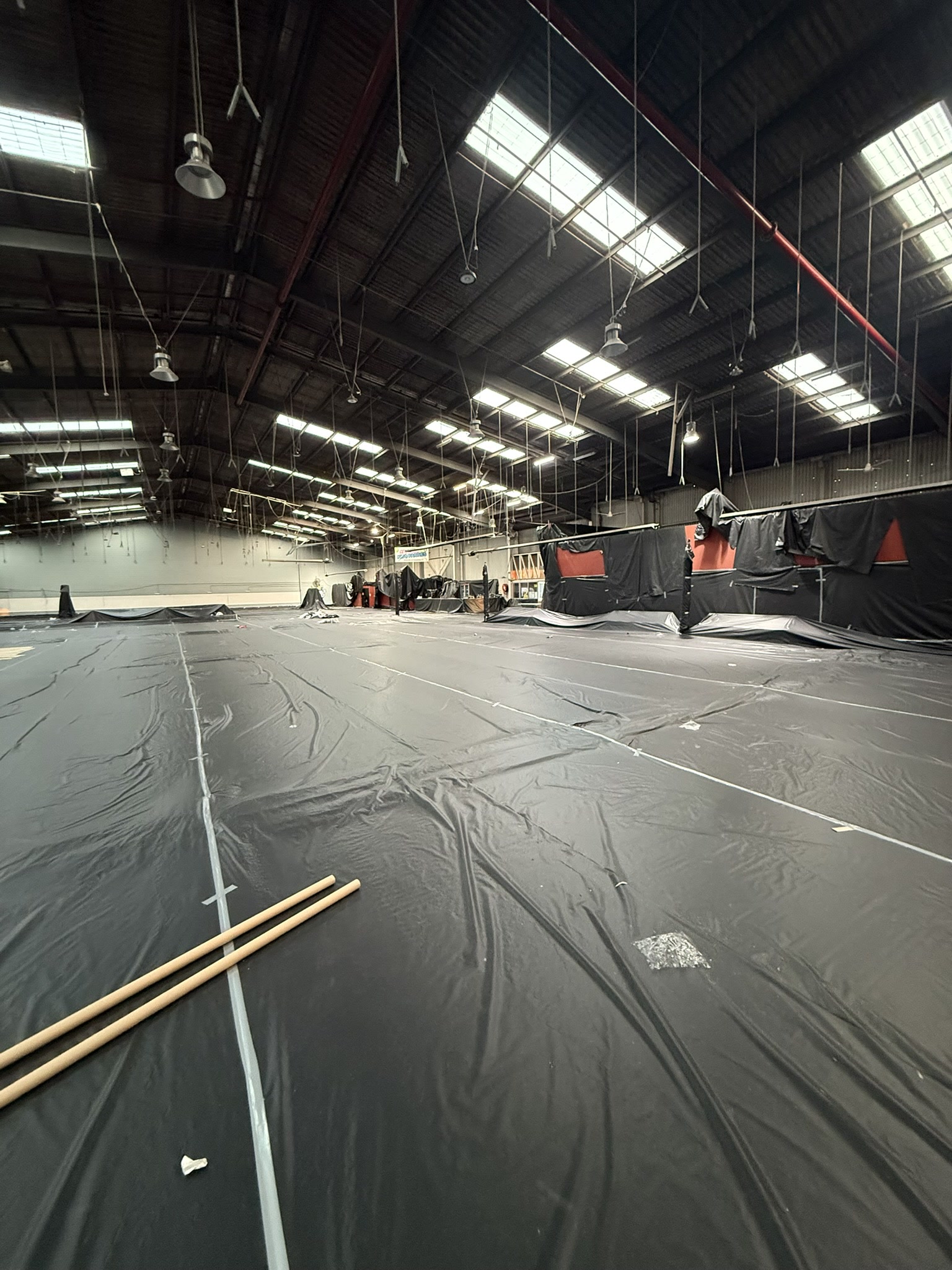 Reinstated indoor courts at Inflatable World