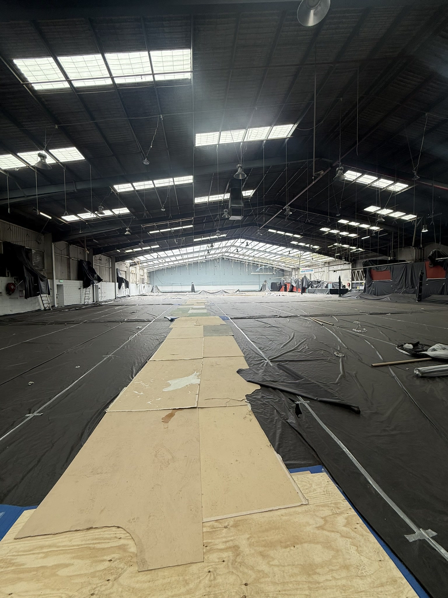 Indoor sports courts under the new roof