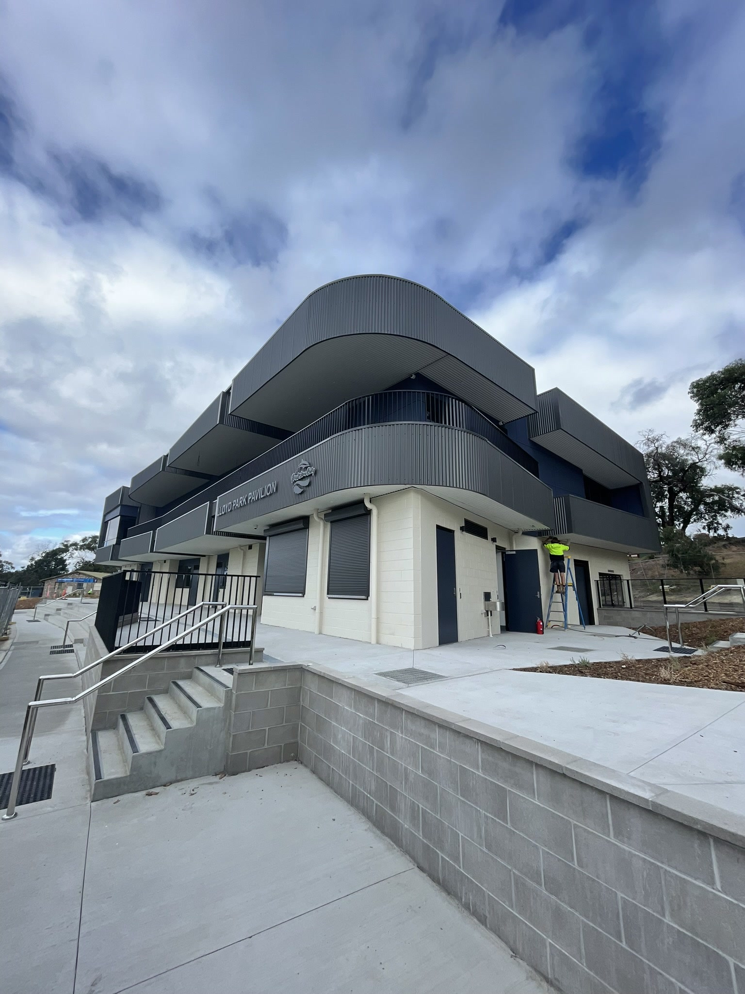 Roof and skylights at Lloyd Park Pavilion