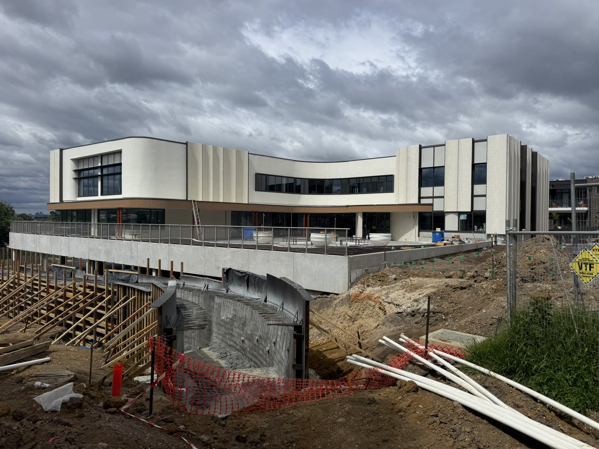 QP crew installing the Klip-Lok roof at Santa Maria College