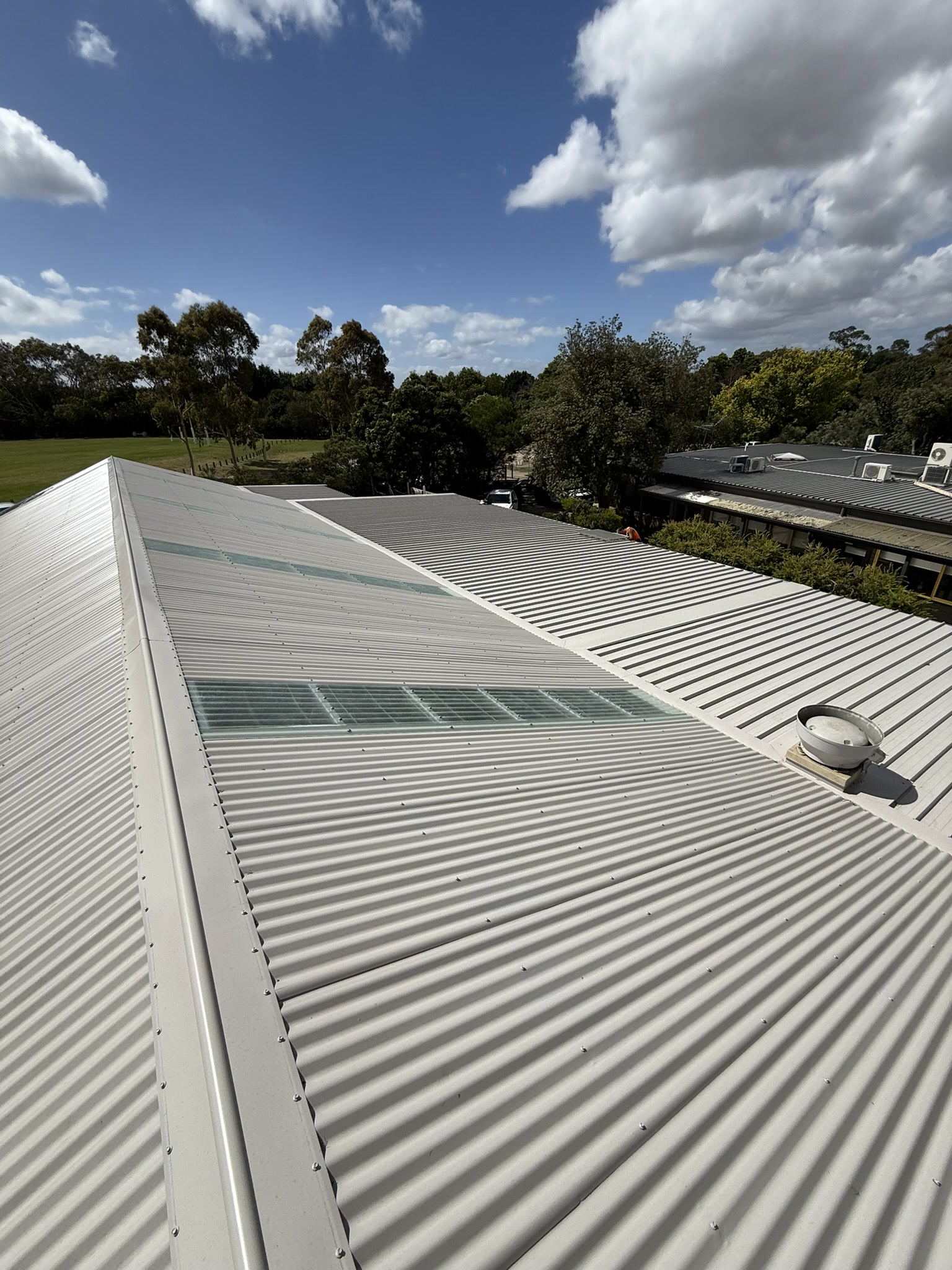 New roof and skylights on Woodleigh College