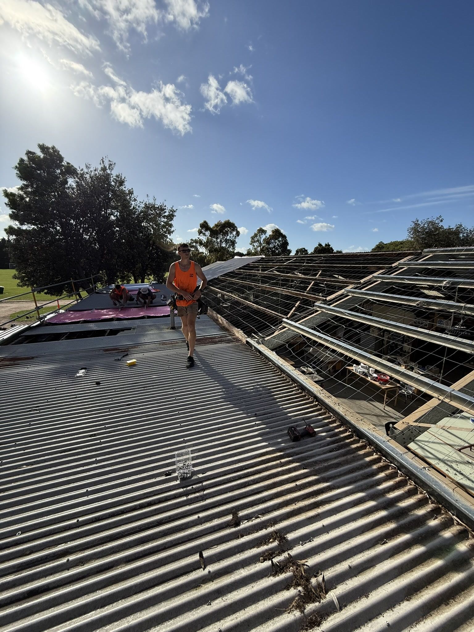 Completed re-roof at Woodleigh College, Baxter